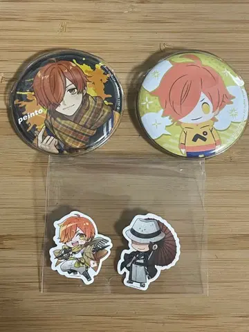 일상조 캔뱃지 스티커 세트