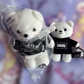 RYOKI 화이트 베어 봉제 인형 2체 SET
