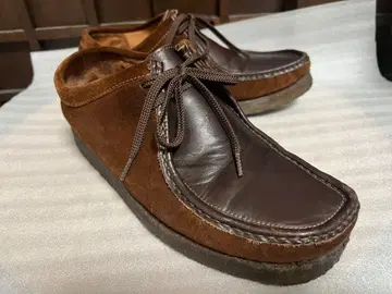 Clarks 왈라비 어반 리서치 별주 가죽 x 스웨이드 브라운 26cm