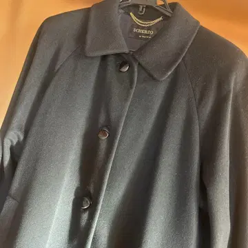 캐시미어 울 100% SCHERZO 블랙 롱 코트 M 사이즈