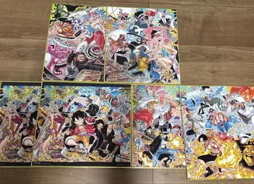 원피스 제일복권 색지 7장 스티커 2장