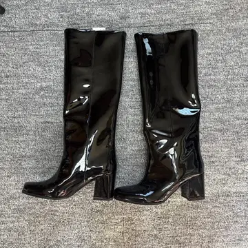 블랙 롱 부츠 사이즈 35