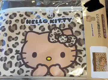 [ 미개봉 새상품 ] 아베일 산리오 헬로키티 플립형 수납 박스 레오파드