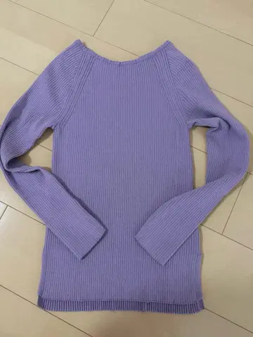 새상품 보트넥 니트 Arpage story 아르페쥬 스토리 연보라