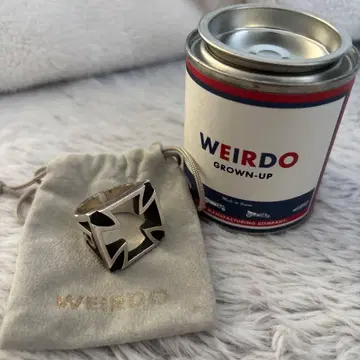 WEIRDO 아이언 크로스 반지