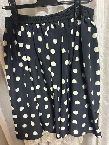 프랑슈리페 FL 5 고양이 무늬 스커트 빅 사이즈