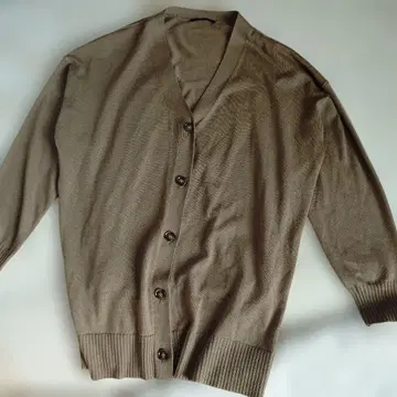 BARNYARDSTORM 브라운 하이 게이지 오버 사이즈 가디건