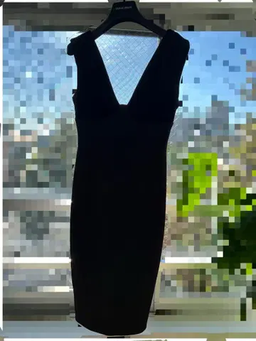 [새상품급] Calvin Klein 블랙 슬리브리스 드레스