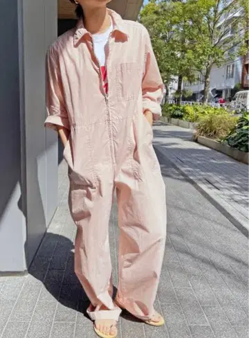 스픽 앤 스팬 살로펫 오버롤 점프수트 핑크 미사용 택 포함