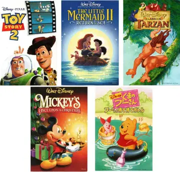 디즈니 인기 캐릭터 우편 엽서 5장 세트