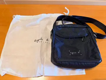 에네스베 보야주 agnes b. 사선 숄더백 블랙