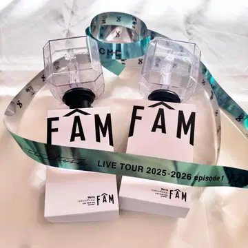 FAM 응원봉 2개 + 은색 테이프 세트
