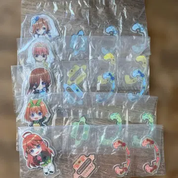 미개봉 5등분의 신부 아크릴 스탠드 5종 세트