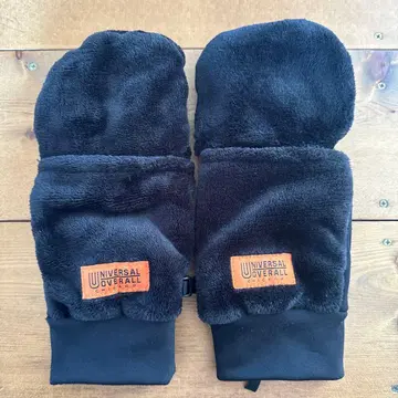 UNIVERSAL OVERALL 후드 미튼 장갑 블랙