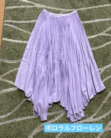 새상품급! 폴로 랄프로렌 연보라 플리츠 롱 스커트