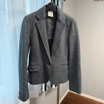 LESOUK 루스쿠 심플 테일러드 자켓 그레이 36