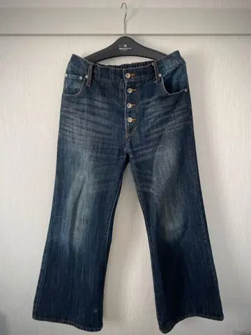 [ CLEL ] 빈티지 디자인 판탈롱 데님 팬츠