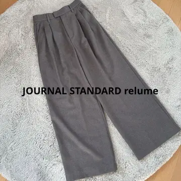 저널 스탠다드 리룸 LANATEC 와이드 트라우저 그레이