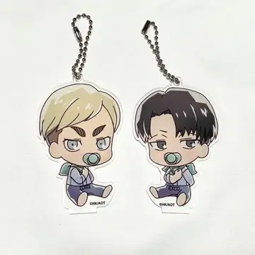 진격의 거인 엘빈 리바이 캐릭터 드리 아기 아크릴 키링