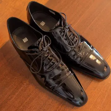 미사용에 가까운 남성용 신발 에나멜 블랙 25