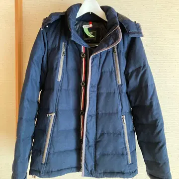 BEAMS HEART 네이비 다운 자켓 S 사이즈