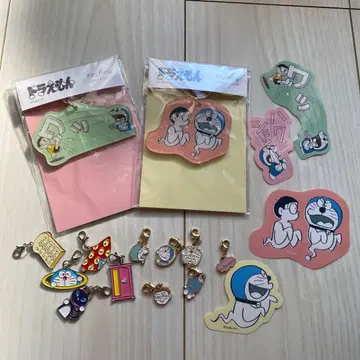 도라에몽 아크릴 키링 참 스티커 세트