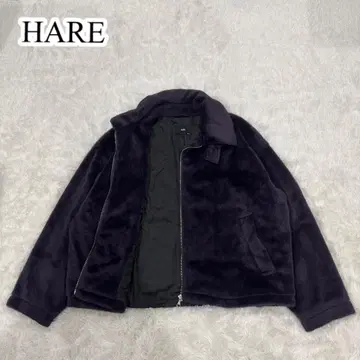 새상품급 HARE 하레 퍼 블루종 퍼 자켓 플리스 자켓