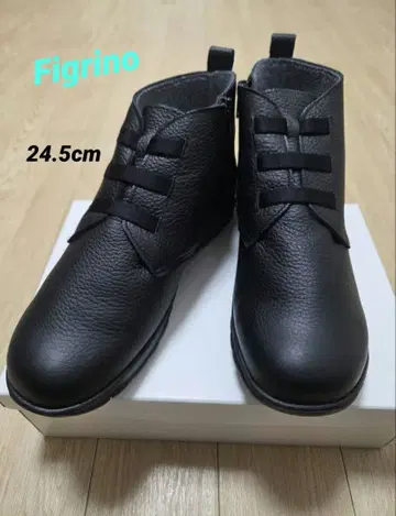 새상품급 피그리노 가죽 숏부츠 블랙 LS1490 24.5cm