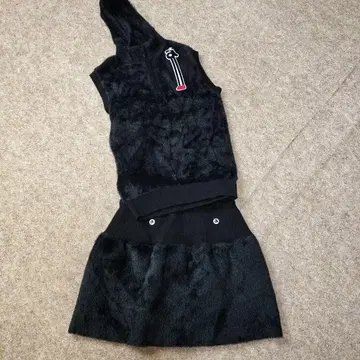 archivio 여성용 골프 탱크탑 & 스커트 세트 블랙