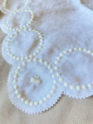 새상품 미나 페르호넨 탬버린 화이트 손수건 린넨