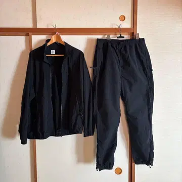 캘리포니아 제너럴 스토어 리사이클 나일론 셋업 블랙 L