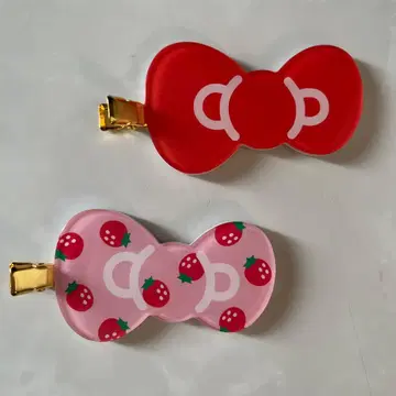 헬로키티전 50주년 시크릿 앞머리 클립 2개 세트