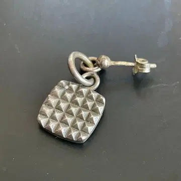 MR NOPPO SV925 실버 귀걸이 한쪽 스터드 스퀘어