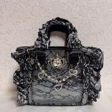 팔엘피 오로라 레이스 미니 공주 이타백 블랙 palelfy 미니 이타백