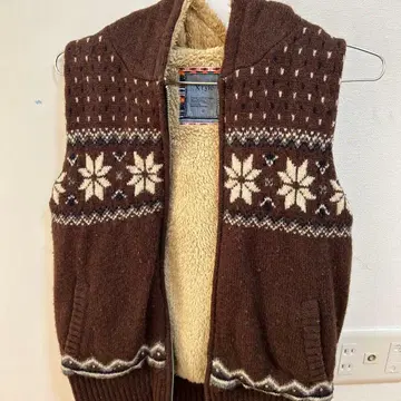 Xtyle 플로럴 니트 베스트 S 사이즈