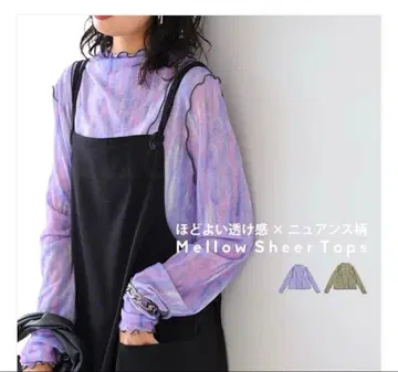 antiqua 시어 멜로우 상의