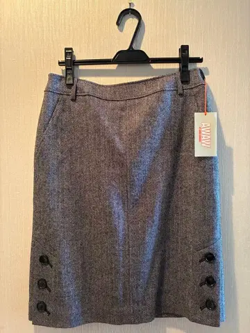 준코 시마다 프로듀스 스커트 차콜