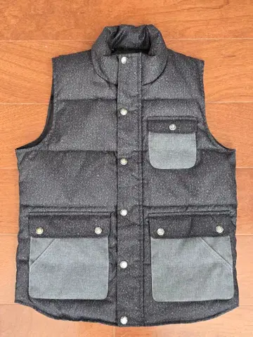 BEAMSHEART 다운 베스트 그레이 S 사이즈