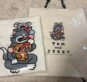 새상품 해피 복권 톰과 제리 복권 B상 C상 콜라보레이션 T셔츠