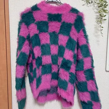 CANDY STRIPPER 체크 무늬 스웨터