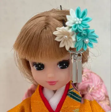 리카짱 츠마미자이쿠 24 헤어콤 (1/6 인형) 후리소데 기모노