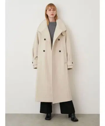 새상품급 elendeek 더블 프론트 롱 코트
