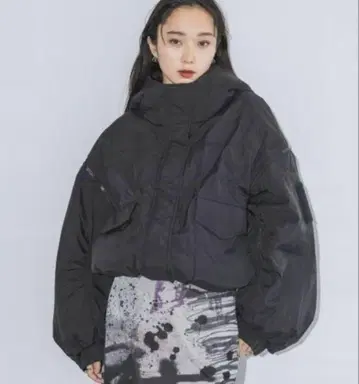 JEANASIS 소매 2WAY 몬스터 후드티 숏코트 지나시스 블랙