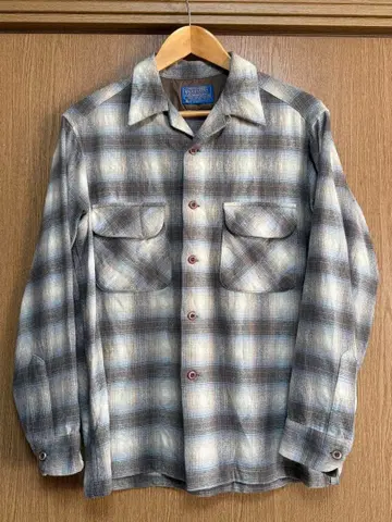 PENDLETON 옴브레 보드 셔츠 70s USA제 M