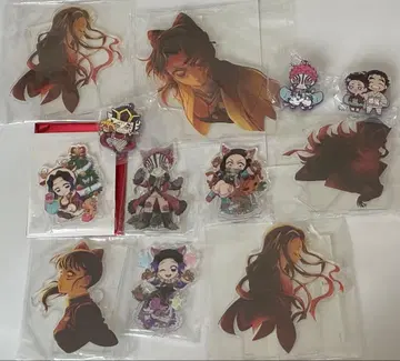 귀멸의 칼날 아크릴 스탠드 키링 묶음 판매