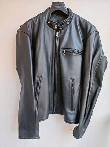 NANKAI 블랙 싱글 라이더 자켓