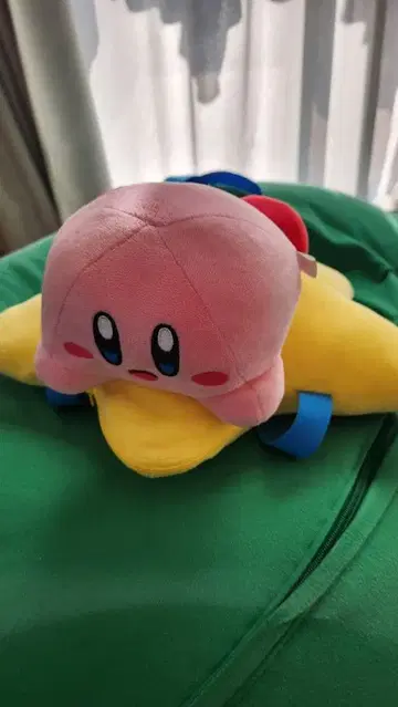 커비 봉제 인형 별에 탄 디자인 워프 스타 백팩