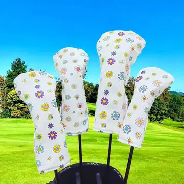 [성숙/러블리] 플라워 패턴 골프헤드커버 4개 세트 새상품
