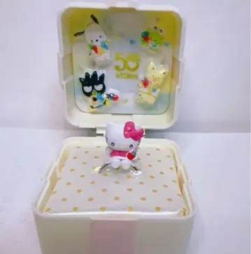 미사용 새상품 딸기신문 50주년 유메큥 반지 박스 헬로키티