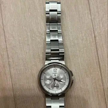 실버 스테인리스 스틸 손목시계